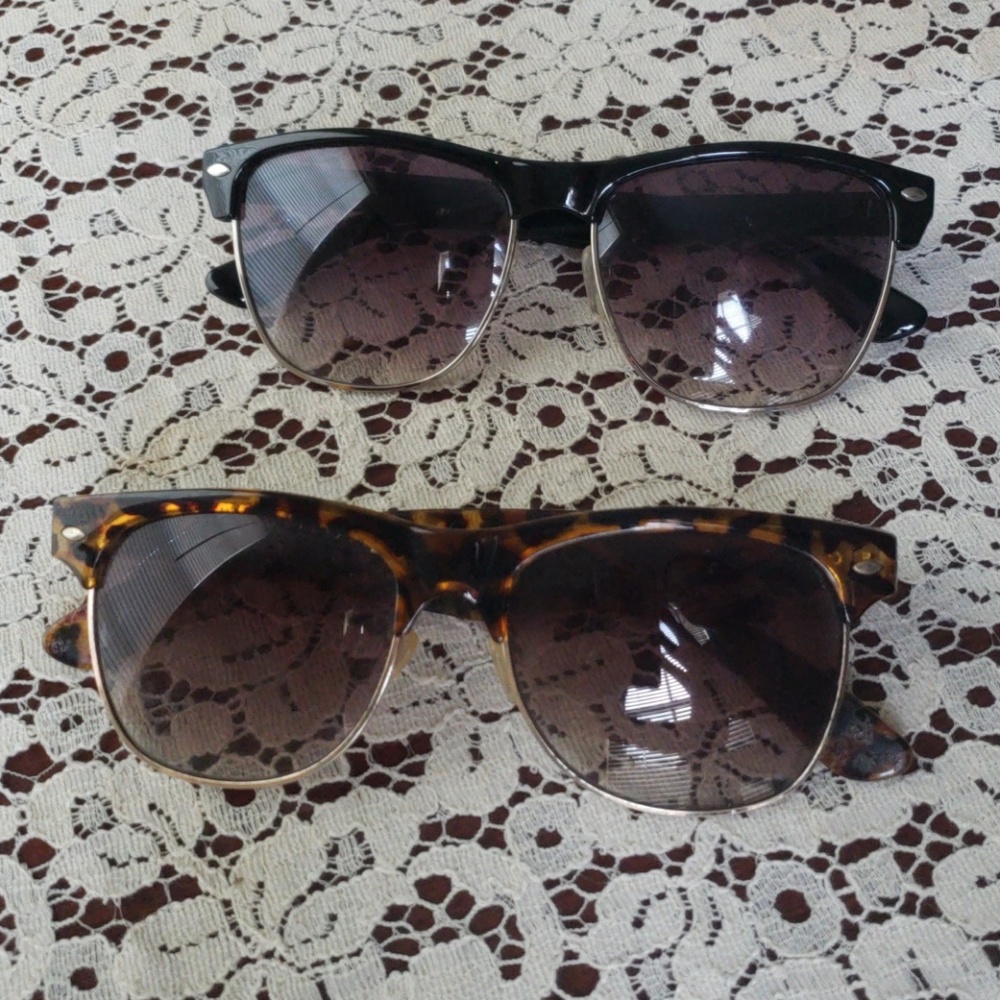2 pair of sunglasses